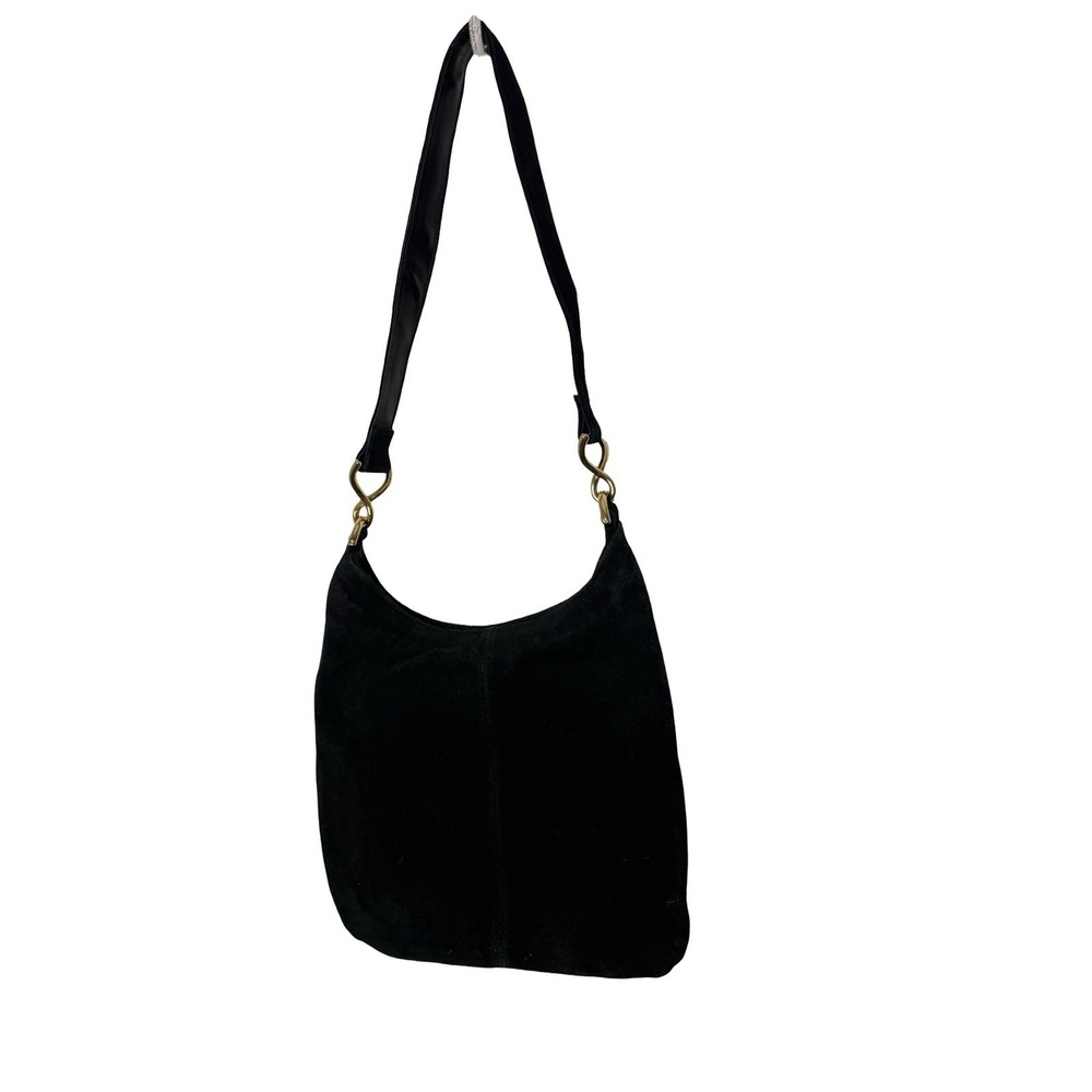 Vintage Y2K Kathy Ireland Purse Bag Suede Black Medium